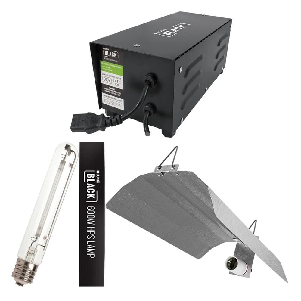 Lumii Black 600w Magnetic HPS Light Kit 1 Lumii Black 600w Magnetic HPS Light Kit