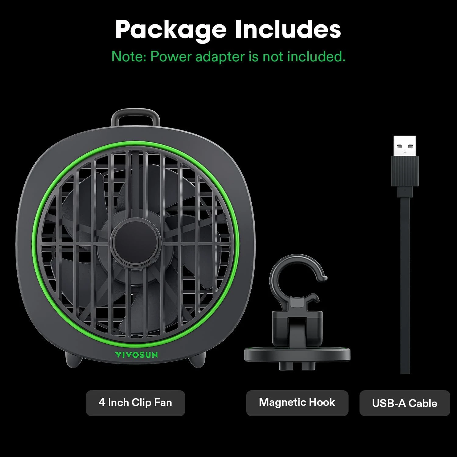 AeroWave D4 4″ Clip Fan – Whisper‑Quiet Air Circulation With Adjustable Speed 3 AeroWave D4 4″ Clip Fan – Whisper‑Quiet Air Circulation With Adjustable Speed - Image 3