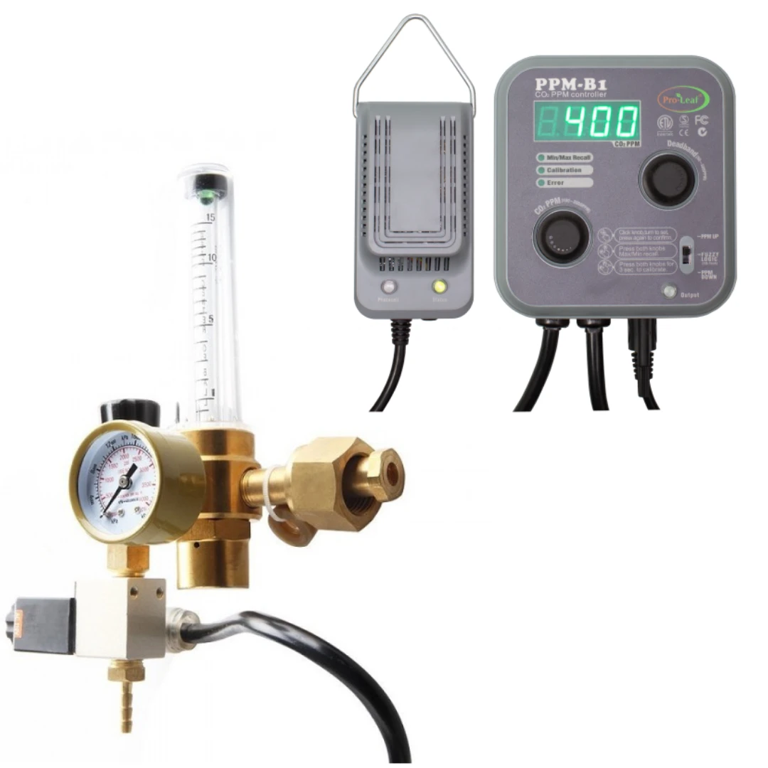 Pro-Leaf CO2 Sensor Controller & Regulator Bundle 1 Pro-Leaf CO2 Sensor Controller & Regulator Bundle
