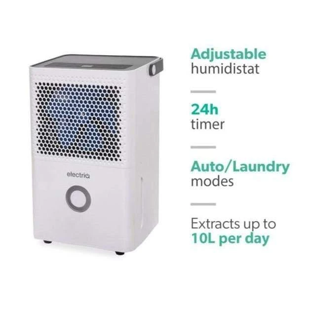 ElectriQ 10 Litre Dehumidifier With Humidistat 6 ElectriQ 10 Litre Dehumidifier With Humidistat - Image 6