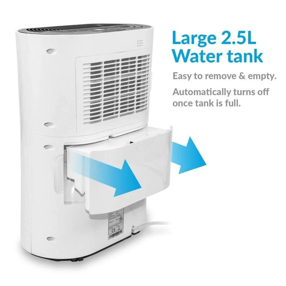 ElectriQ 12 Litre Dehumidifier With Humidistat And Air Purifier 2 ElectriQ 12 Litre Dehumidifier With Humidistat And Air Purifier - Image 2