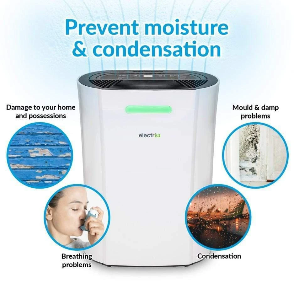 ElectriQ 12 Litre Dehumidifier With Humidistat And Air Purifier 13 ElectriQ 12 Litre Dehumidifier With Humidistat And Air Purifier - Image 13