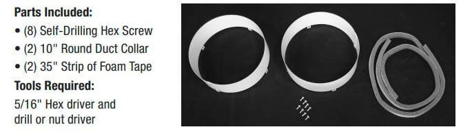 Quest 155 Dehumidifier - Supply Duct Out Kit (4028607) 2 Quest 155 Dehumidifier - Supply Duct Out Kit (4028607) - Image 2