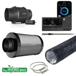 AC Infinity 6" Fan Extraction Kit + UIS Controller Combo