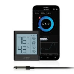 AC Infinity Cloudcom B1 Smart Thermo-Hygrometer + 12ft External Probe (AC-CCB1)
