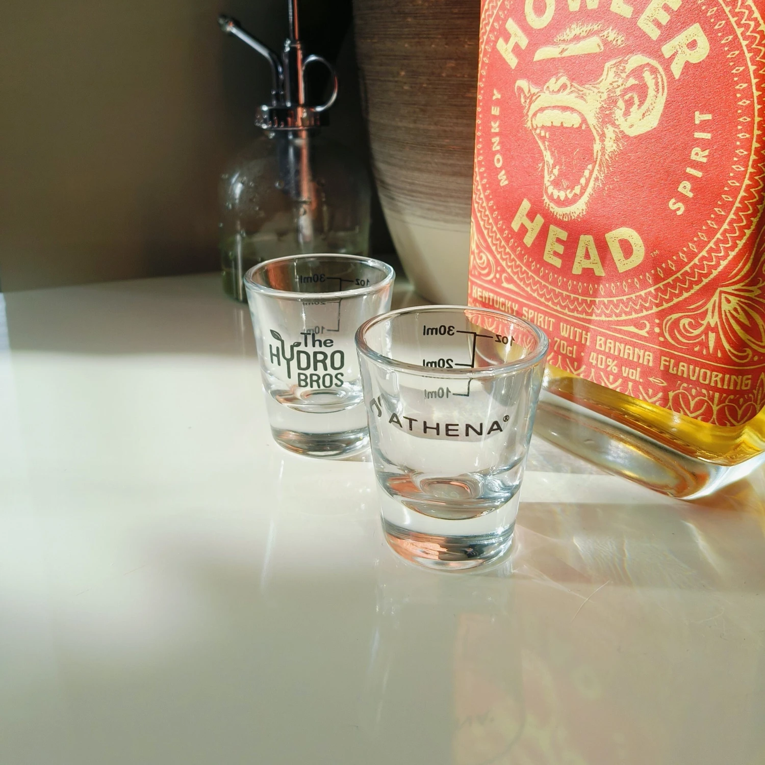 Athena Hydro Bros 2oz Shot Glass 1 Athena Hydro Bros 2oz Shot Glass