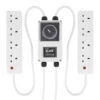 Lumii Black 8 Way Contactor Timer