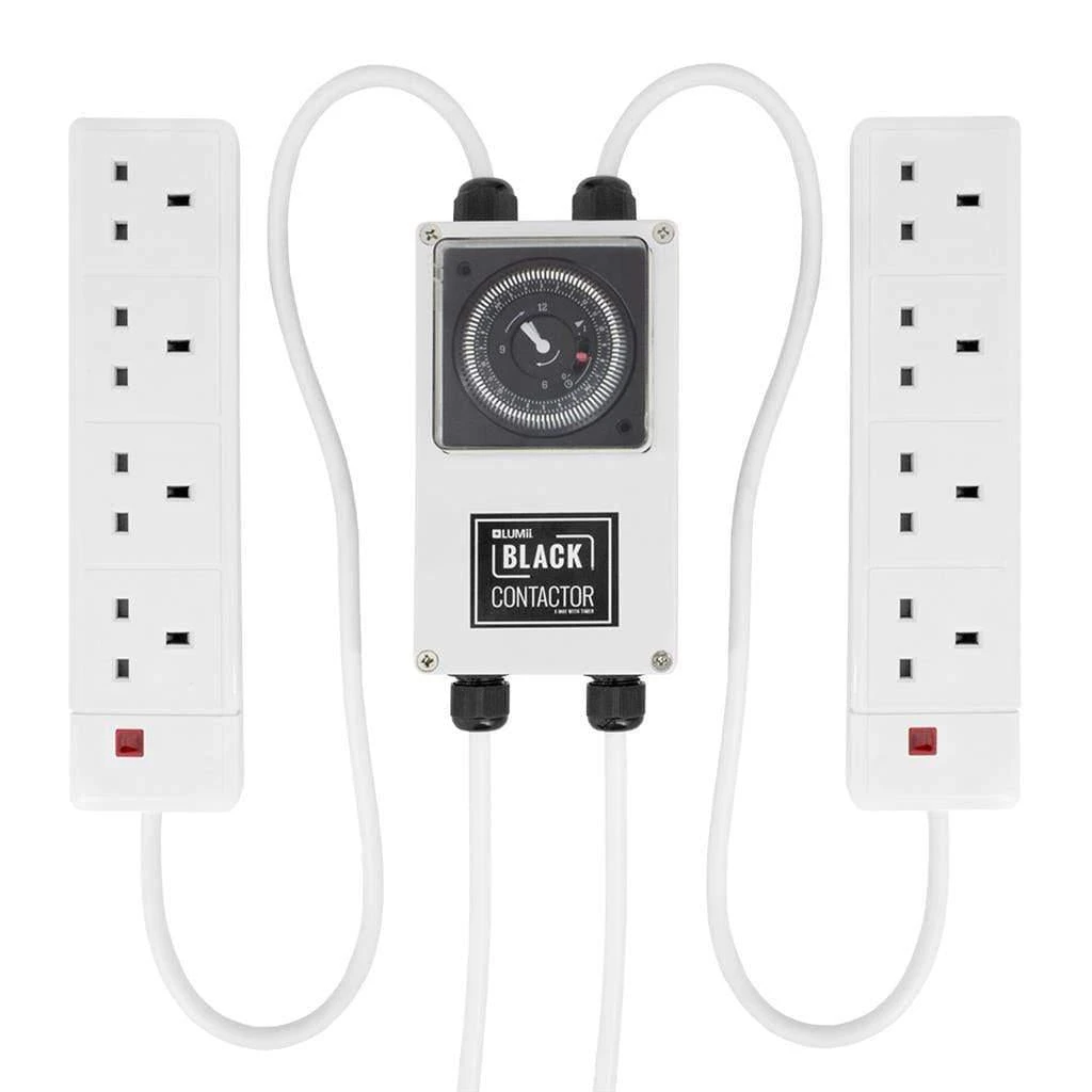 Lumii Black 8 Way Contactor Timer 1 Lumii Black 8 Way Contactor Timer