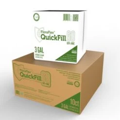 FloraFlex Quick Fill Bag - 3 Gallon | White Plastic | 60% WHC