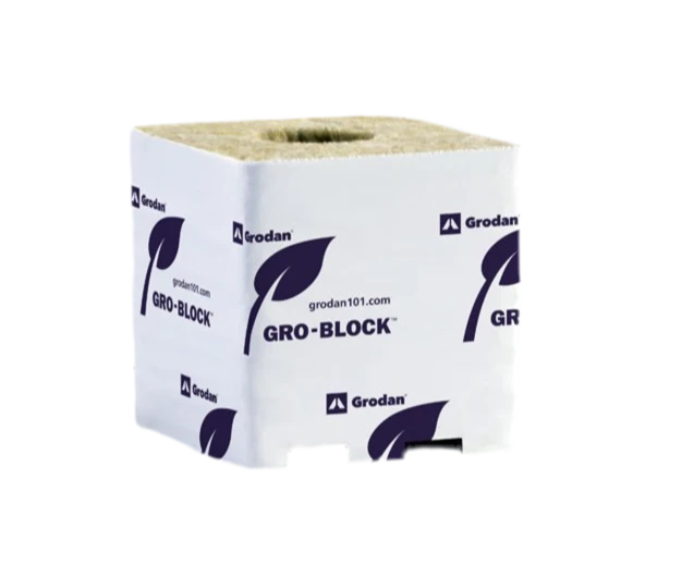 Grodan Gro-Block Improved GR10 4" W/ Hole 2 Grodan Gro-Block Improved GR10 4" W/ Hole - Image 2