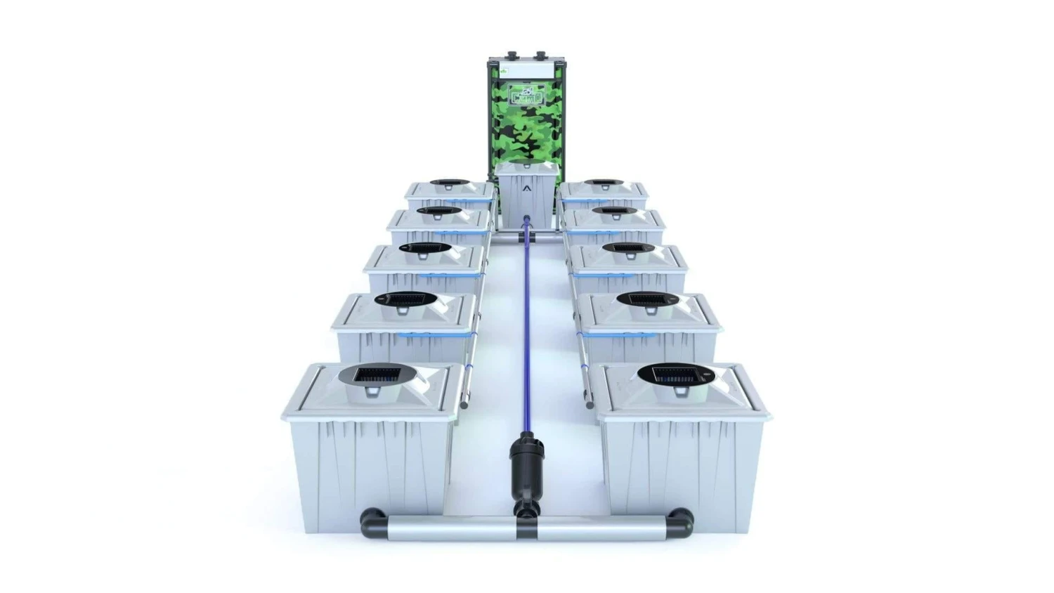 Alien RDWC 10 Pot 36L PRO Silver Series 1 Alien RDWC 10 Pot 36L PRO Silver Series