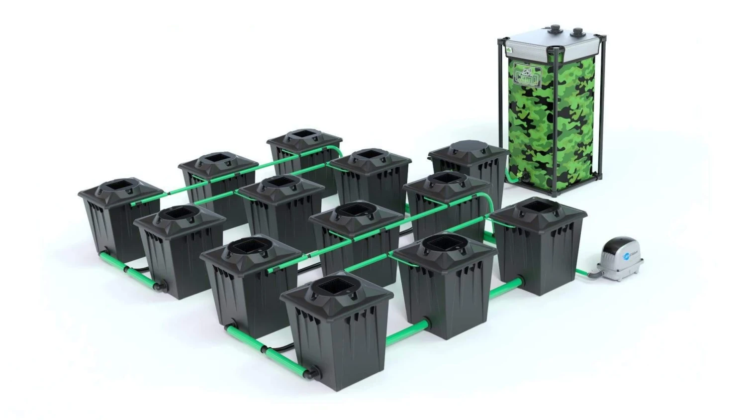 Alien RDWC 12 Pot 20L Black Series 2 Alien RDWC 12 Pot 20L Black Series - Image 2