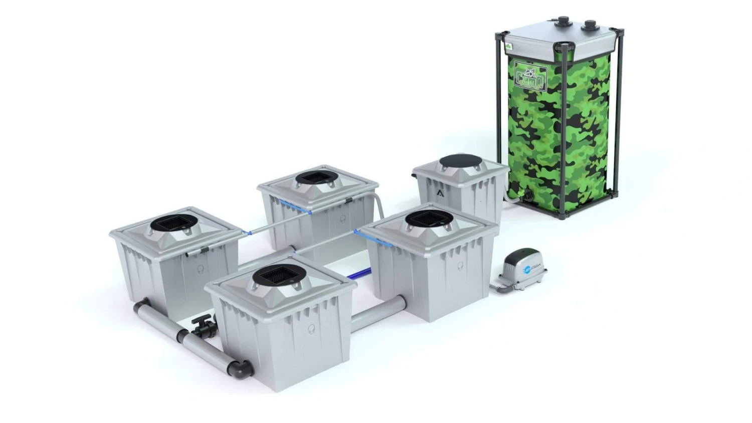 Alien RDWC 4 Pot 36L PRO Silver Series 2 Alien RDWC 4 Pot 36L PRO Silver Series - Image 2