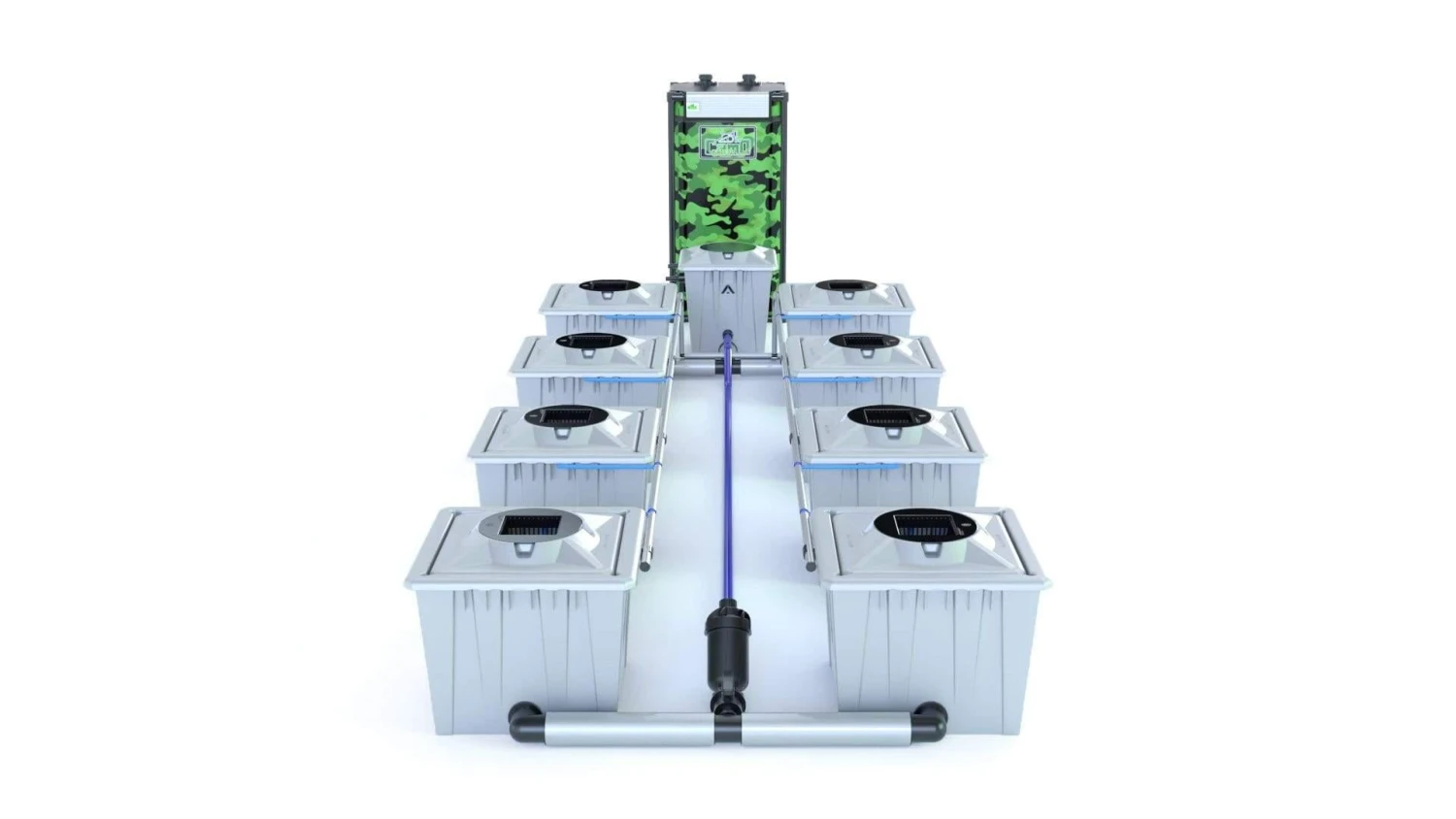 Alien RDWC 8 Pot 36L PRO Silver Series 1 Alien RDWC 8 Pot 36L PRO Silver Series