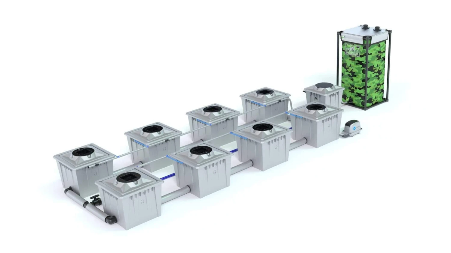 Alien RDWC 8 Pot 36L PRO Silver Series 2 Alien RDWC 8 Pot 36L PRO Silver Series - Image 2