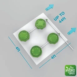 FloraFlex - 4 PotPro Platform System (Drainage) - 4 X 4ft Space