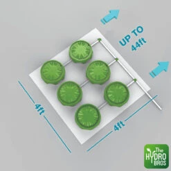 FloraFlex - 6 PotPro Platform System (Drainage) - 4 X 4ft Space