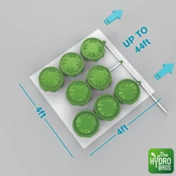 FloraFlex - 8 PotPro Platform System (Drainage) - 4 X 4ft Space