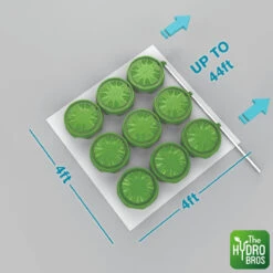 FloraFlex - 9 PotPro Platform System (Drainage) - 4 X 4ft Space