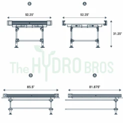 Wachsen 4ft Rolling Benches With Trays 23 Wachsen 4ft Rolling Benches With Trays -Garden Care Hub grow systems wachsen rolling benches with trays 37051398095063