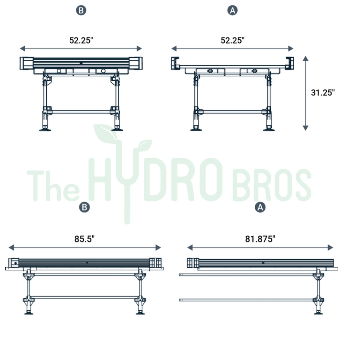 Wachsen 4ft Rolling Benches With Trays 10 Wachsen 4ft Rolling Benches With Trays - Image 10