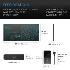 AC Infinity Suncore Heat Mat With Controller (AC-SMH3) 9 AC Infinity Suncore Heat Mat With Controller (AC-SMH3) -Garden Care Hub heater ac infinity suncore heat mat with controller ac smh3 1146692197