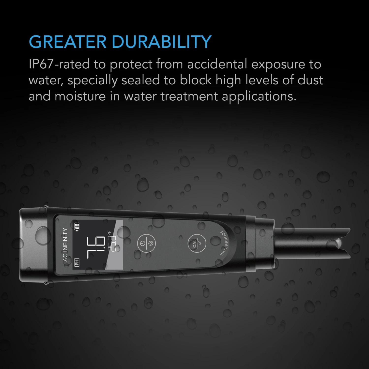 AC Infinity All-In-One Nutrient Pen Meter | Ph, EC, TDS, Temp And Salinity (AC-PHM7) 5 AC Infinity All-In-One Nutrient Pen Meter | Ph, EC, TDS, Temp And Salinity (AC-PHM7) - Image 5