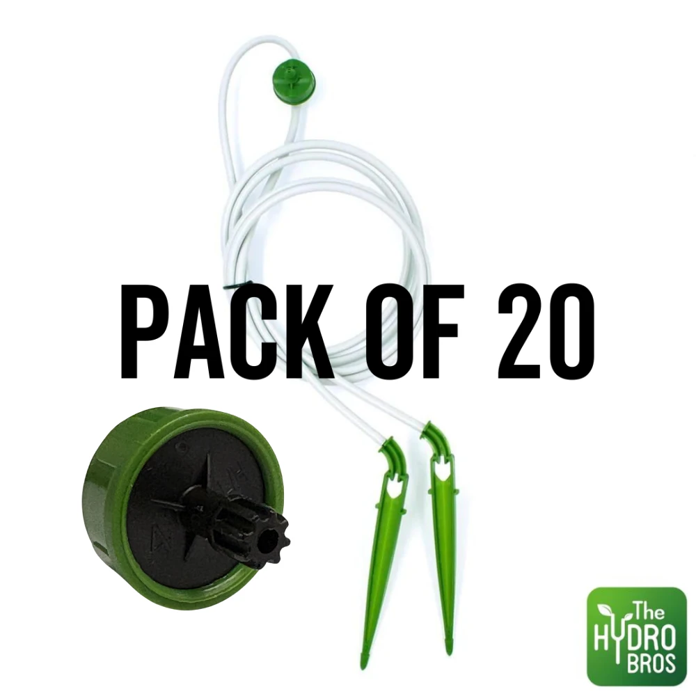 FloraFlex Micro Dripper Assembly - 2 Way | Black 1 GPH | 60cm 2 FloraFlex Micro Dripper Assembly - 2 Way | Black 1 GPH | 60cm - Image 2