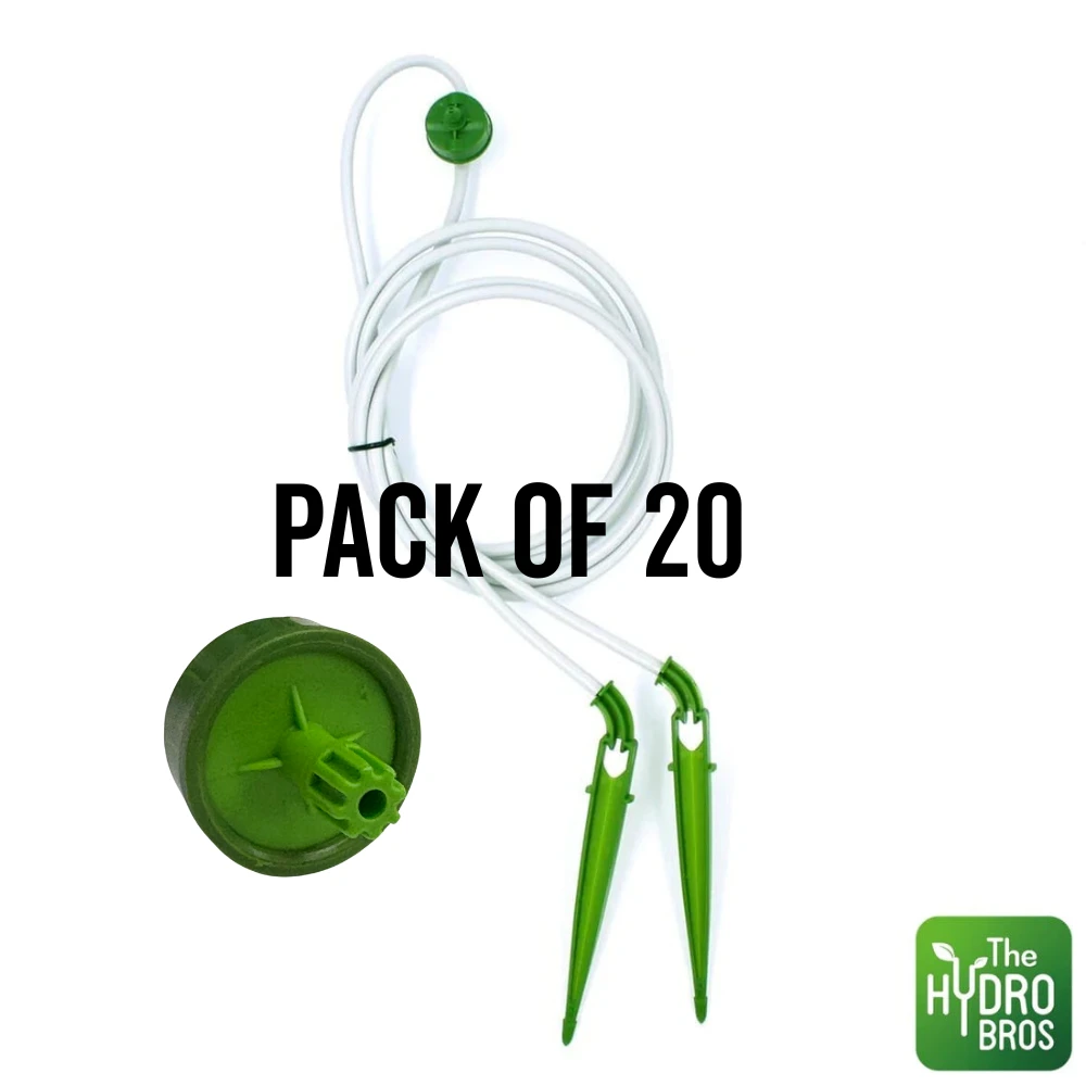 FloraFlex Micro Dripper Assembly - 2 Way | Green 0.5 GPH | 60cm 2 FloraFlex Micro Dripper Assembly - 2 Way | Green 0.5 GPH | 60cm - Image 2