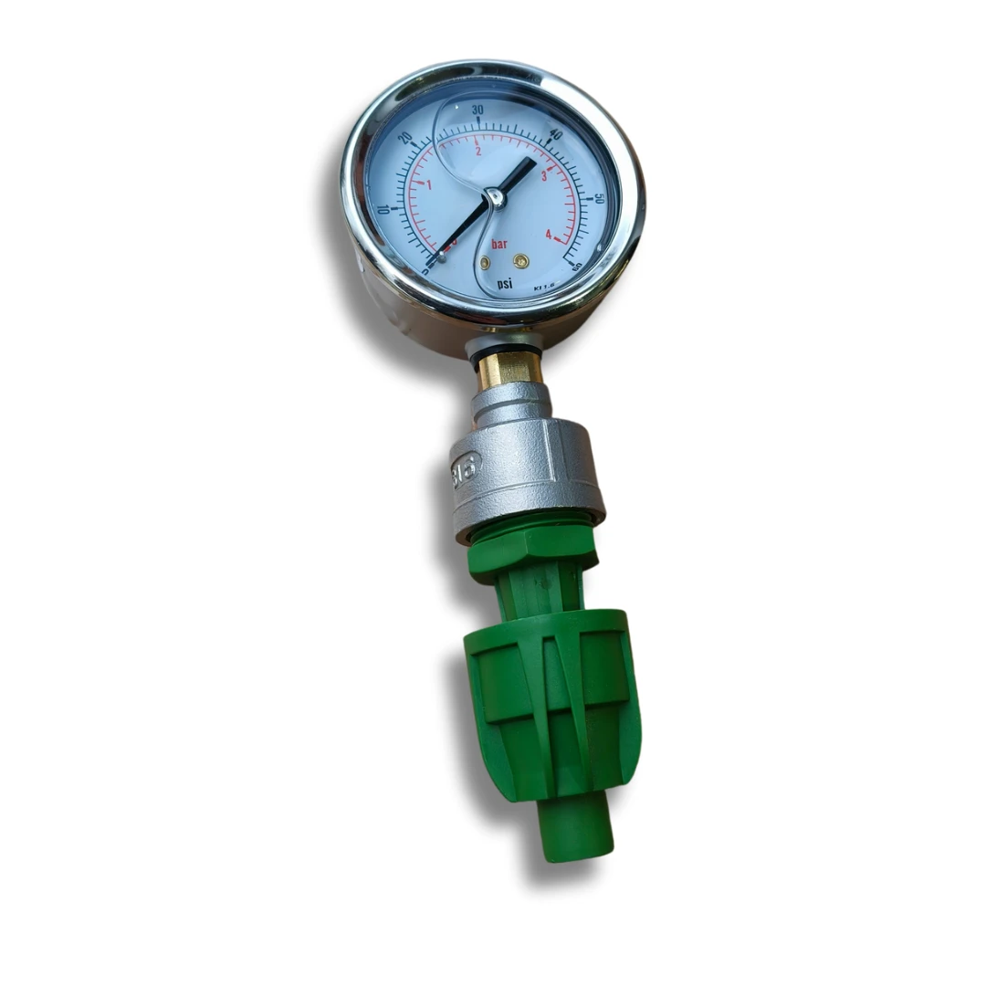 FloraFlex Pressure Gauge + FloraFlex Male Adaptor 1 FloraFlex Pressure Gauge + FloraFlex Male Adaptor